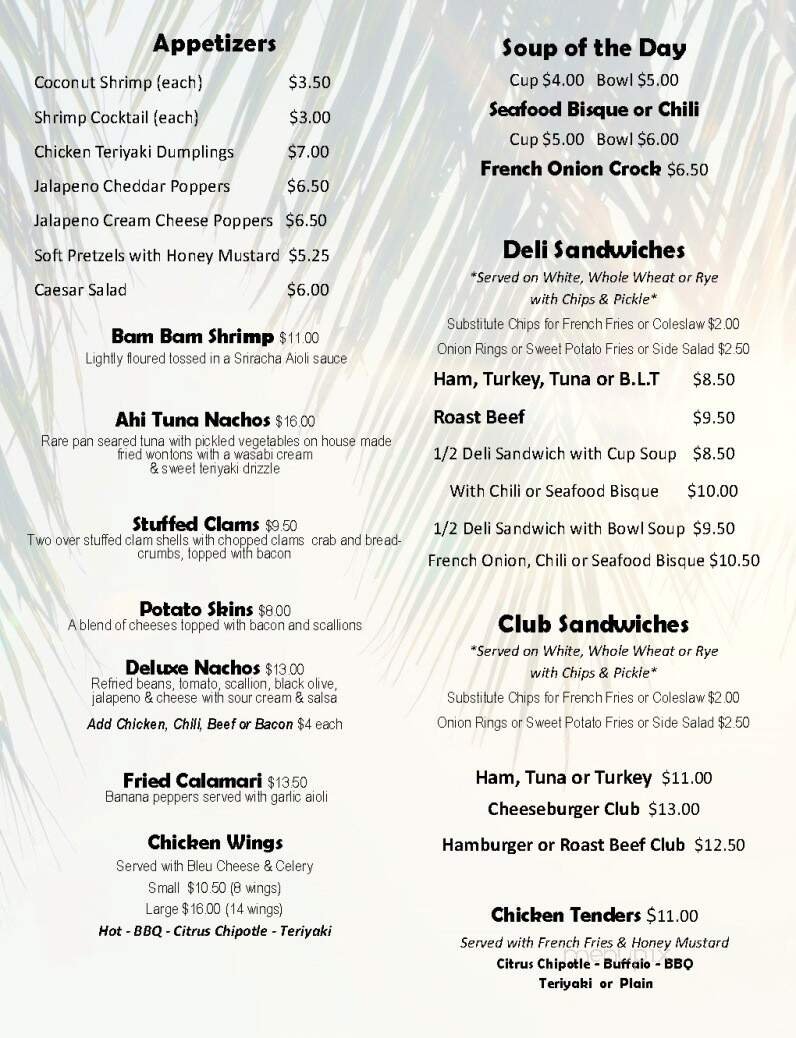 Menu page 3