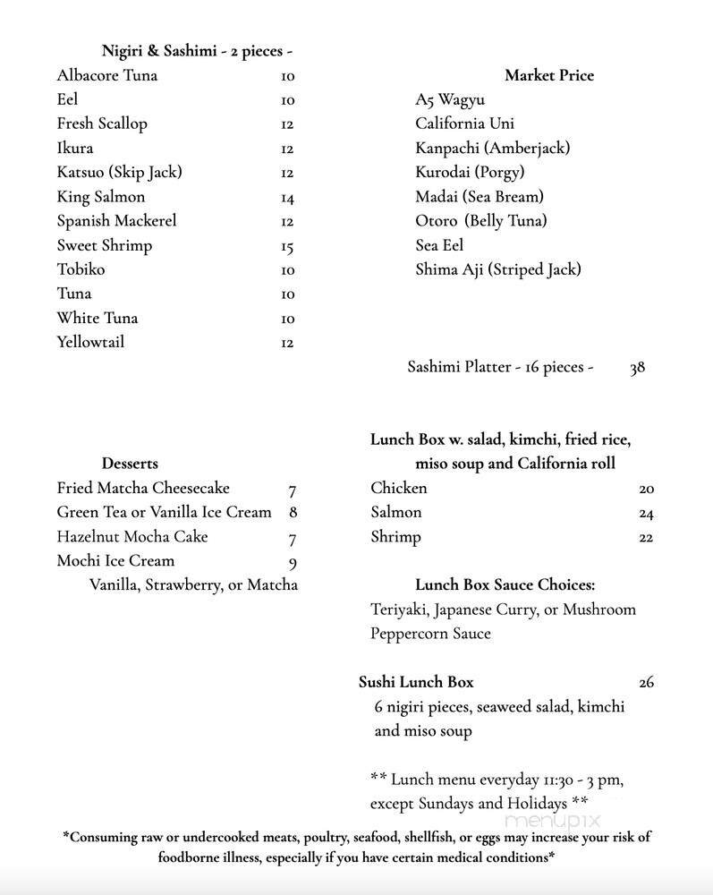 Menu page 5