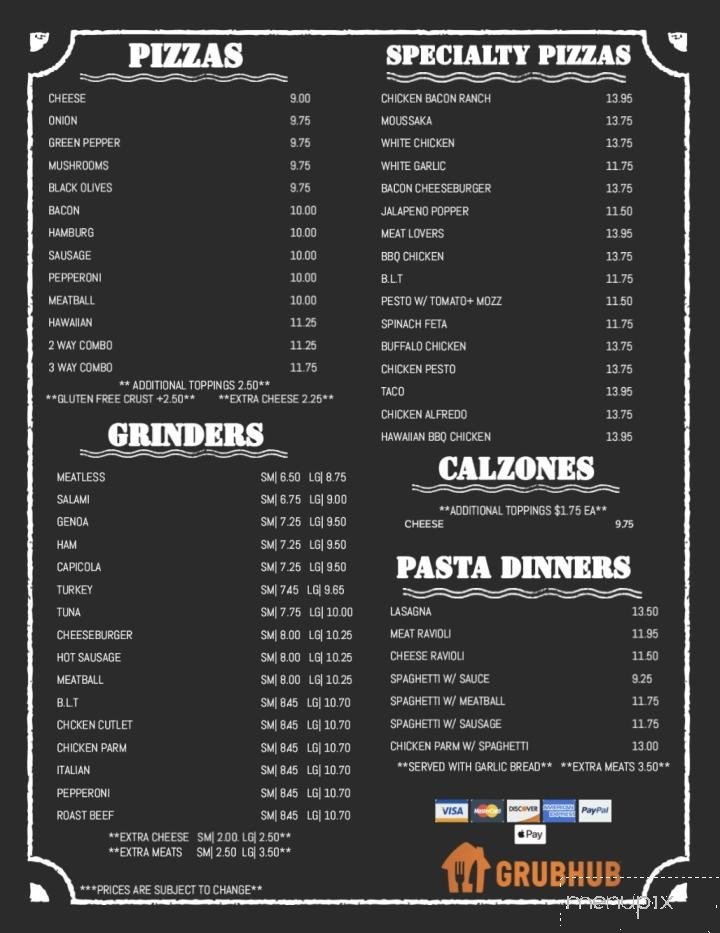 Menu page 2