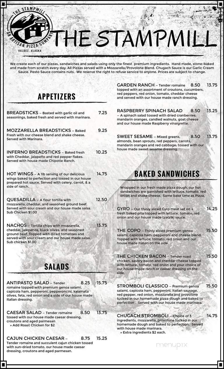 Menu page 1