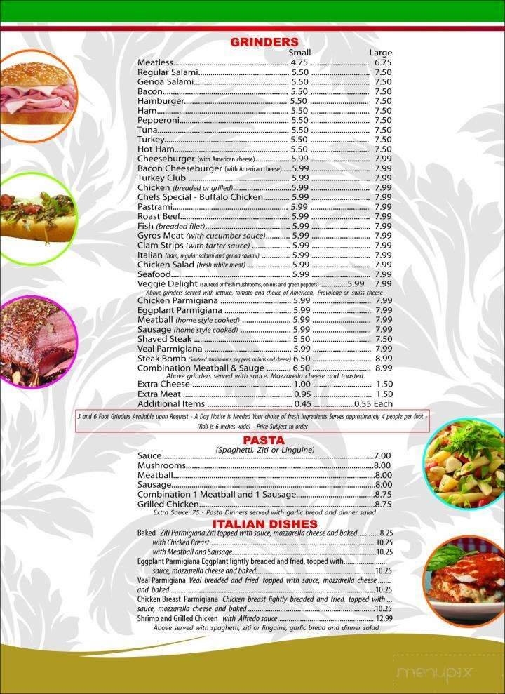 Menu page 2