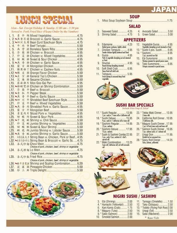 Menu page 2