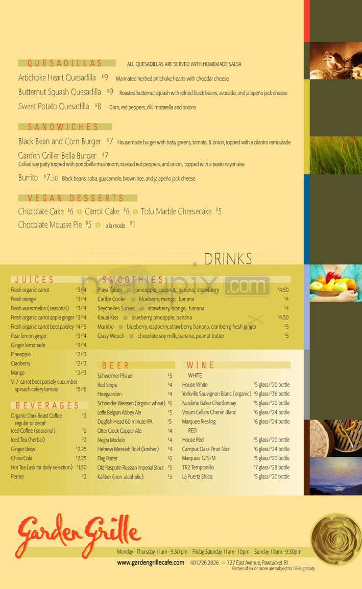 Menu page 7