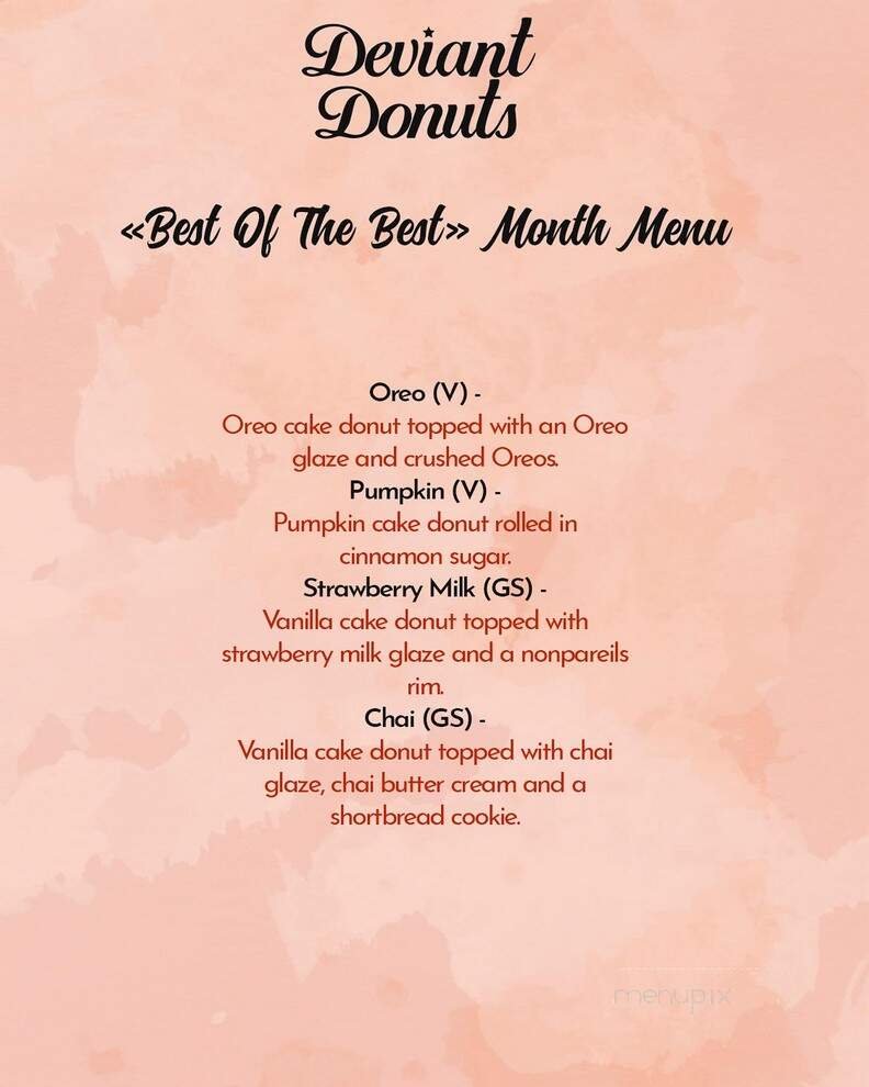 Menu page 1