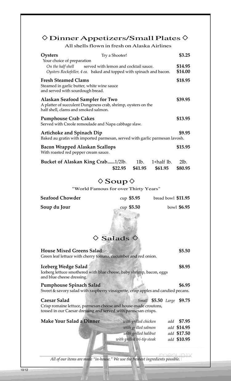 Menu page 1