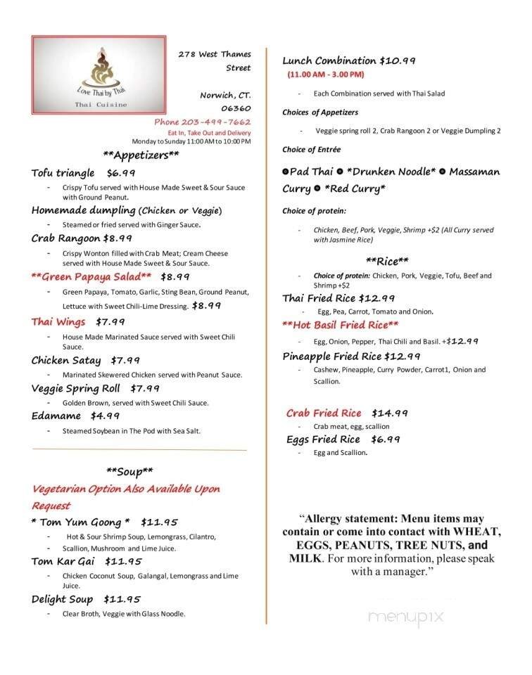 Menu page 1