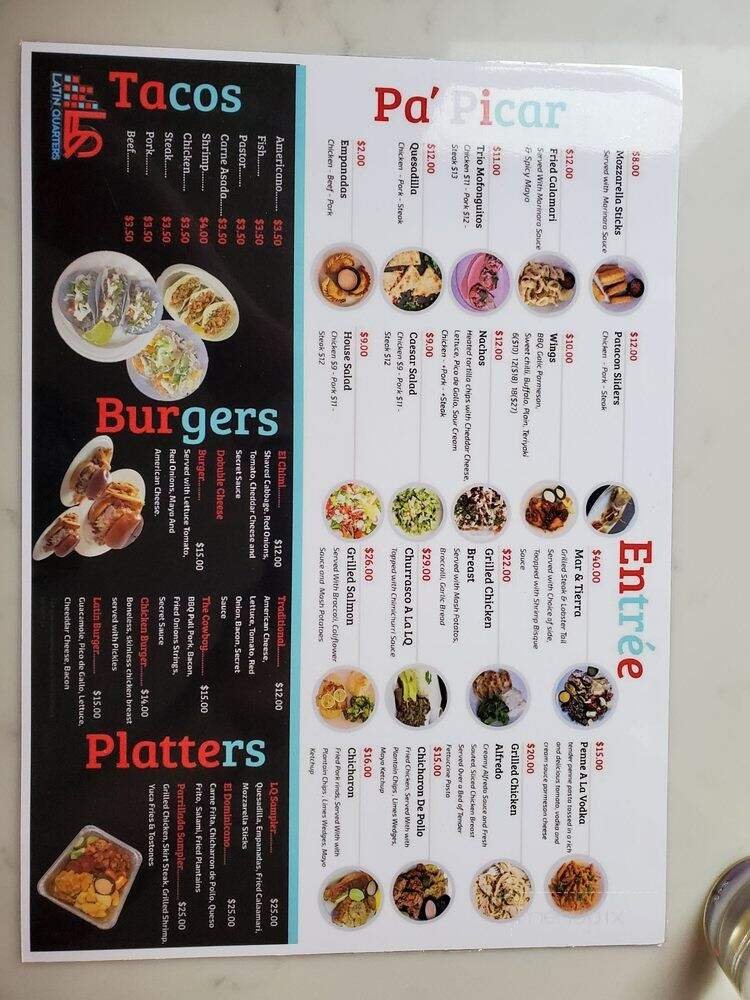 Menu page 1