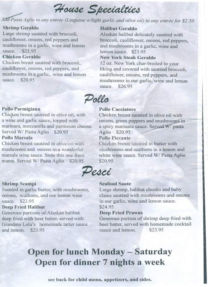 Menu page 3