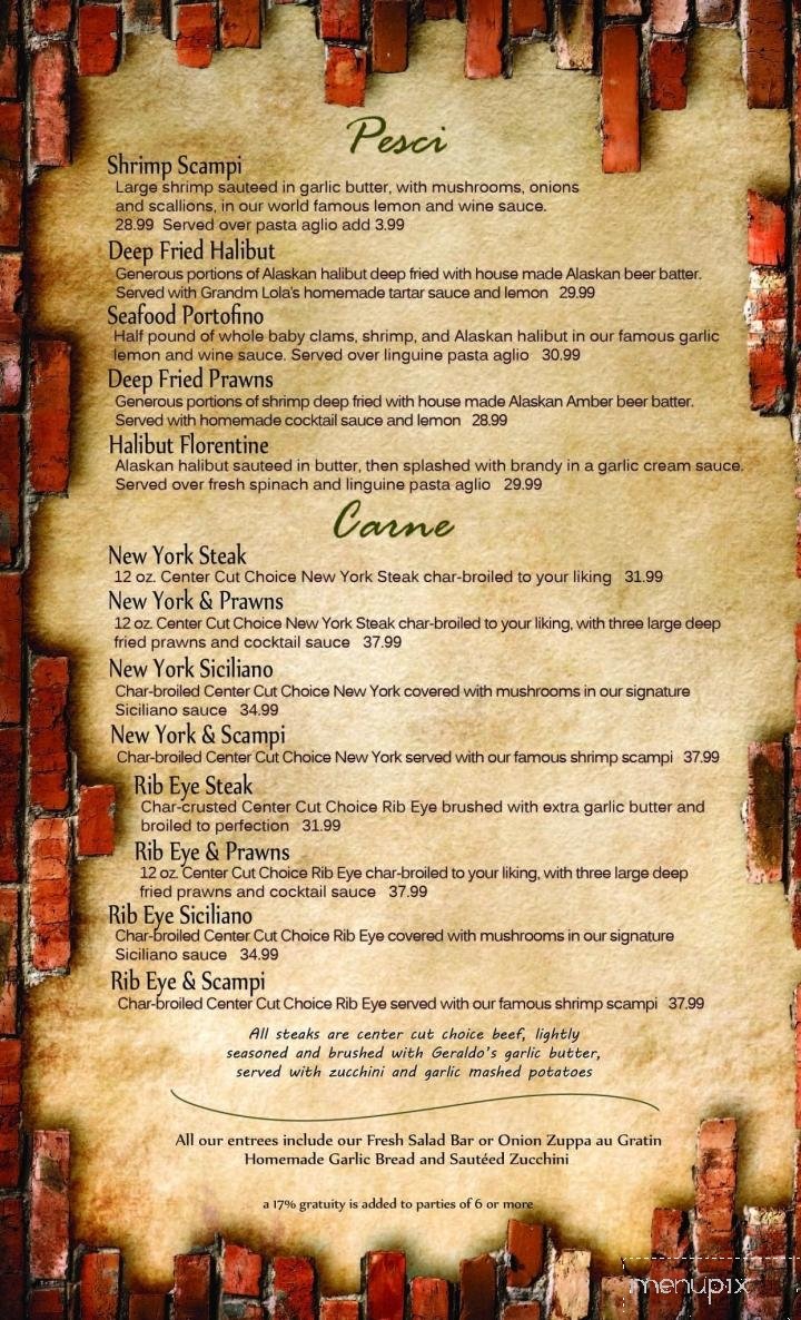 Menu page 9