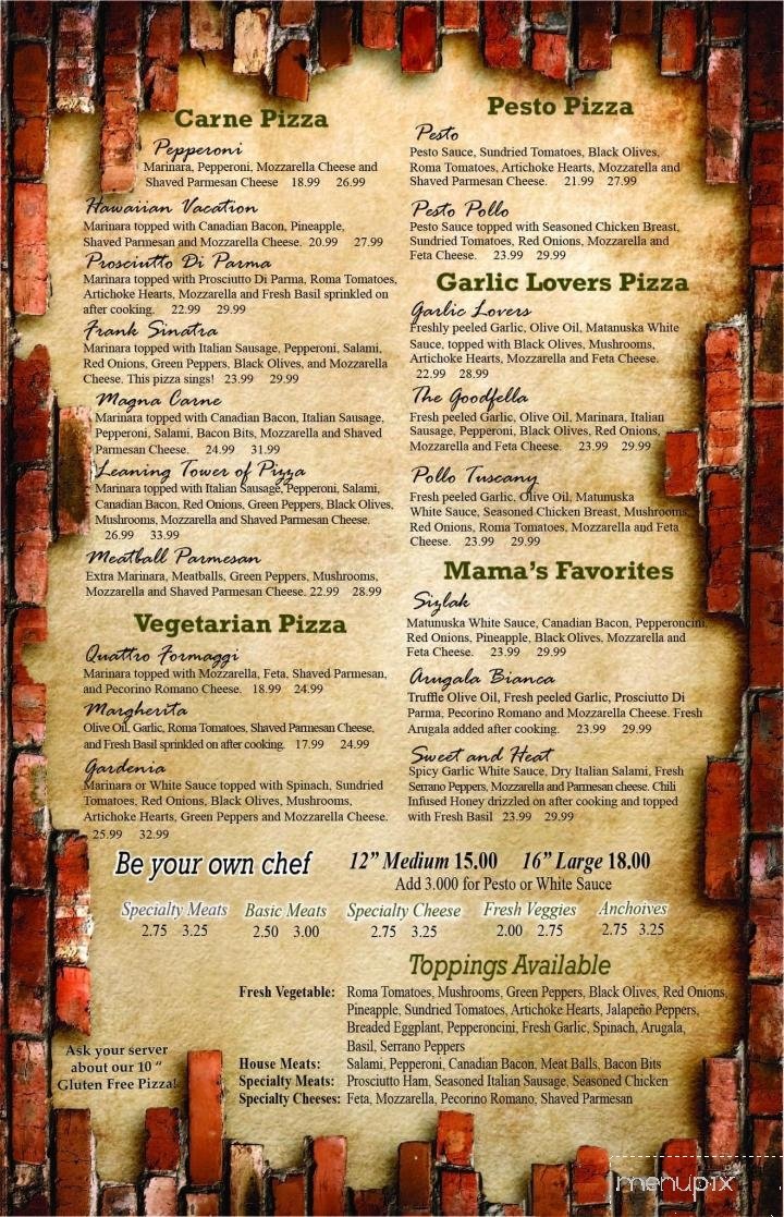 Menu page 10