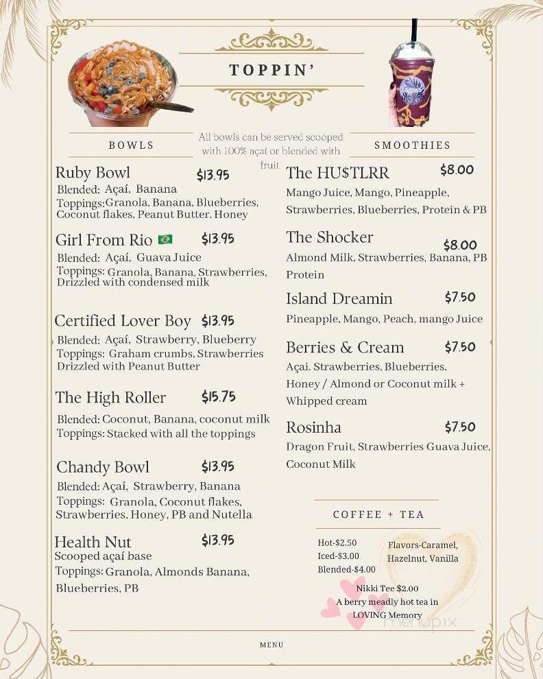 Menu page 1