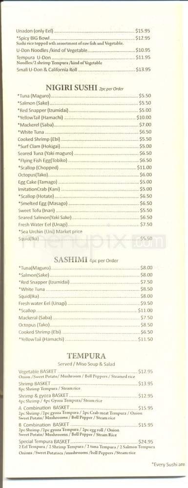 Menu page 3