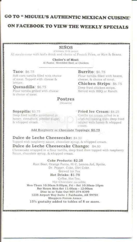 Menu page 4