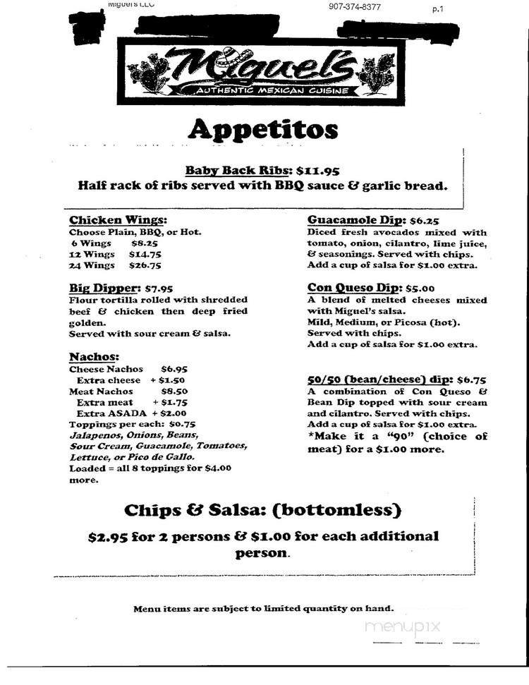 Menu page 6