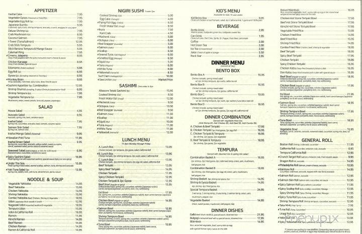 Menu page 2