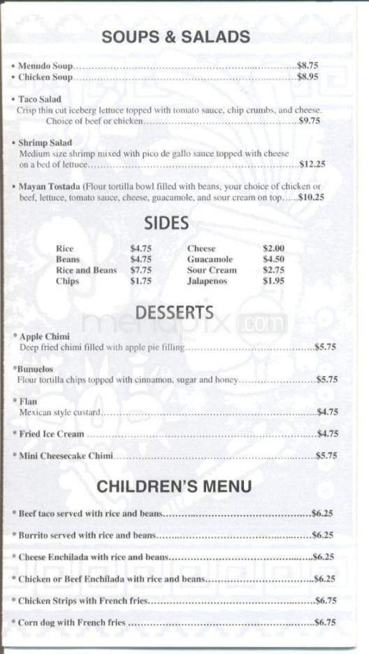 Menu page 6