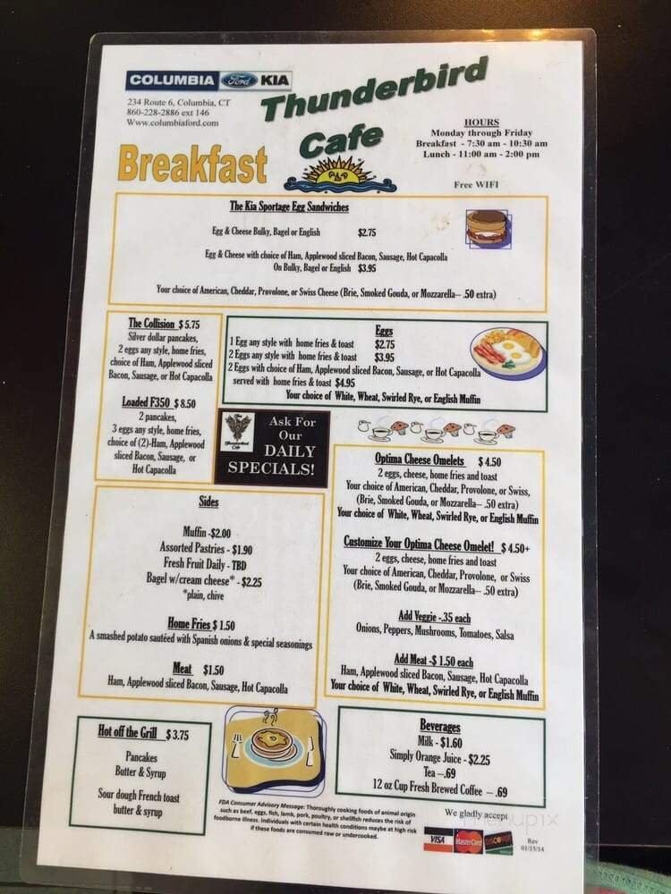 Menu page 1
