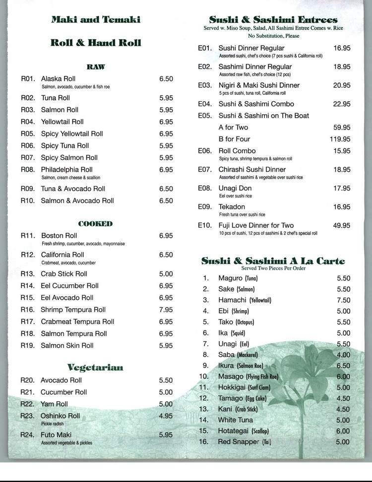 Menu page 3