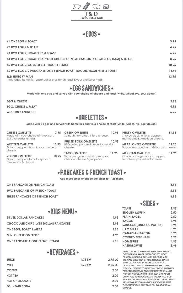 Menu page 1