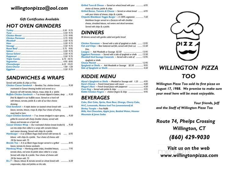 Menu page 2