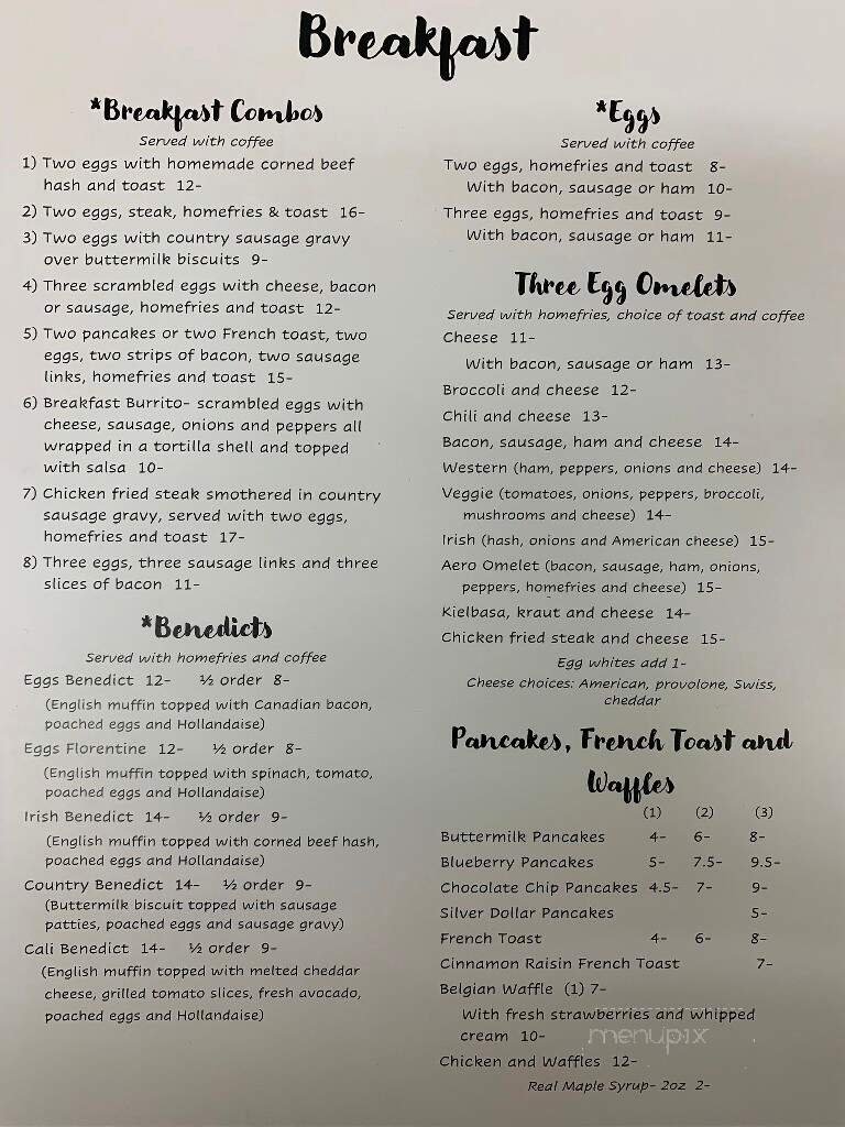 Menu page 1