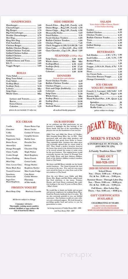 Menu page 2