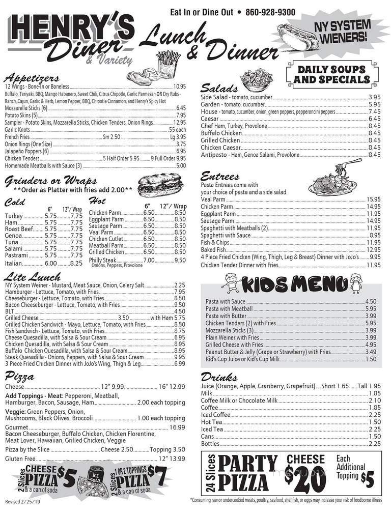 Menu page 2