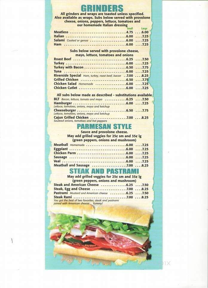 Menu page 3