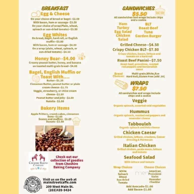 Menu page 1