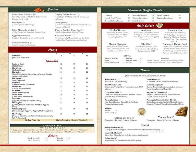Menu page 2