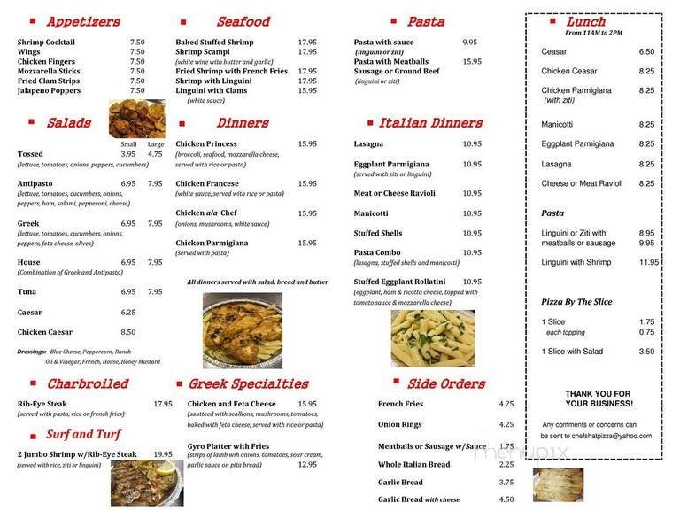 Menu page 2