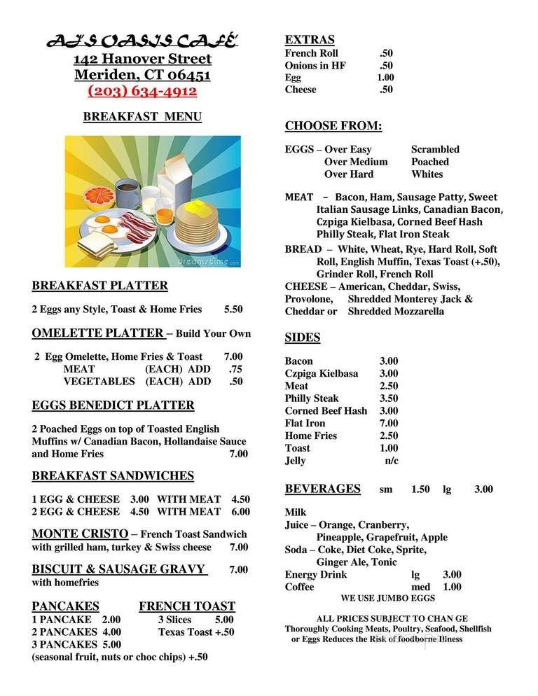 Menu page 2