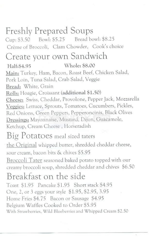 Menu page 2