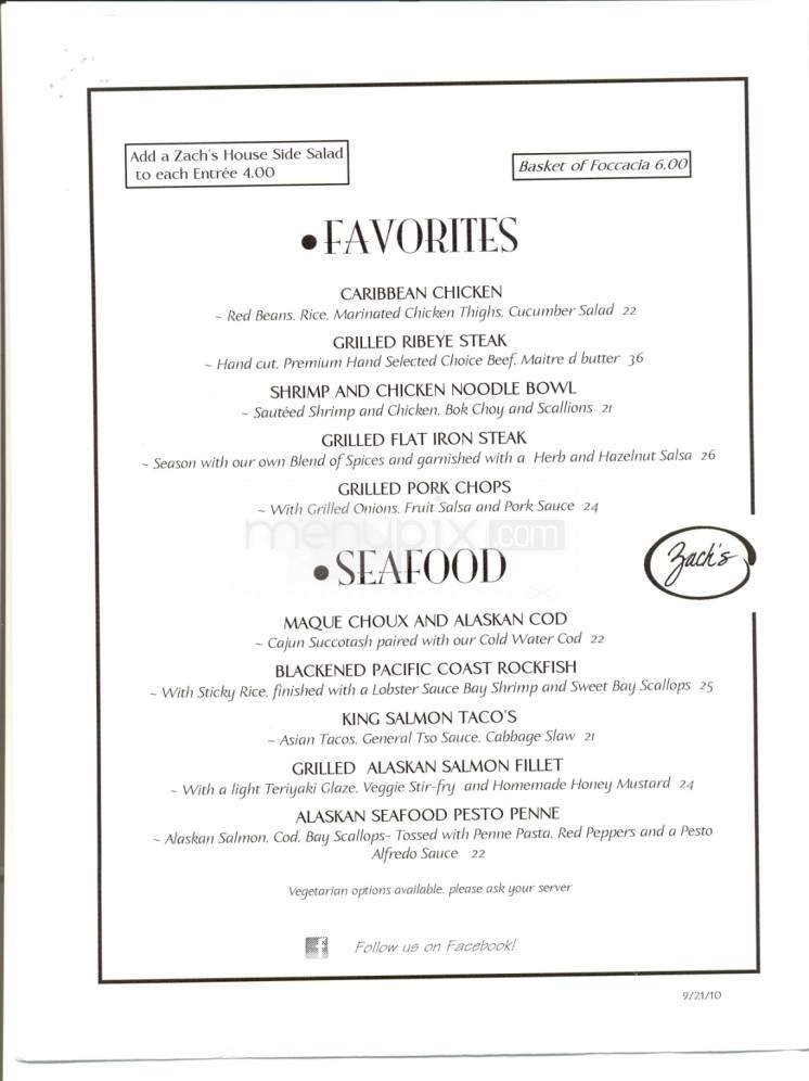 Menu page 2