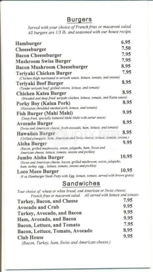 Menu page 5