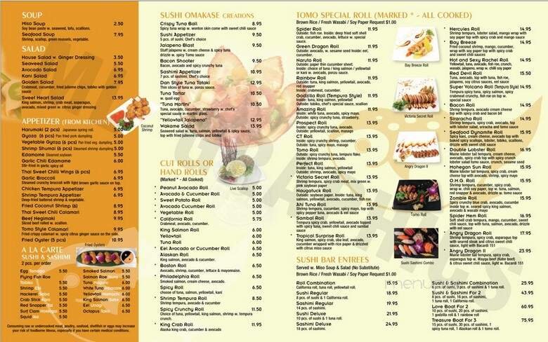 Menu page 1