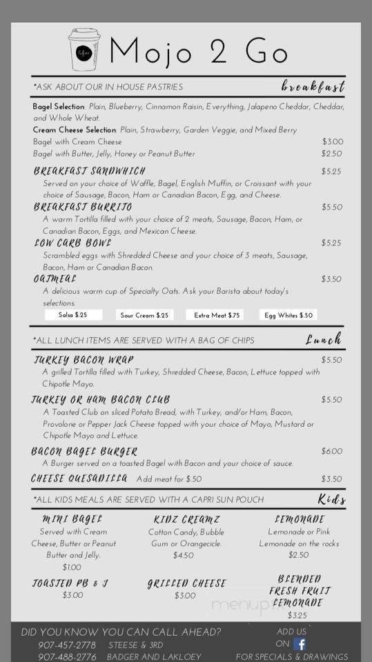Menu page 2