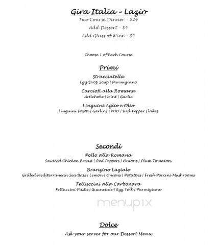 Menu page 1