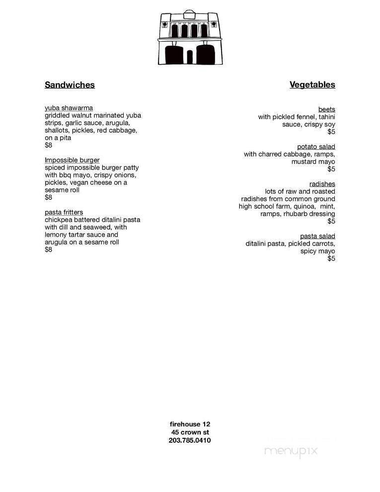 Menu page 1