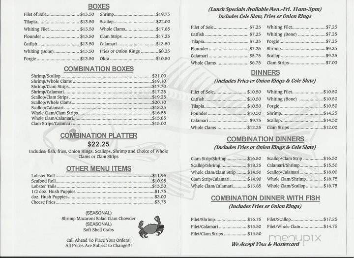 Menu page 2