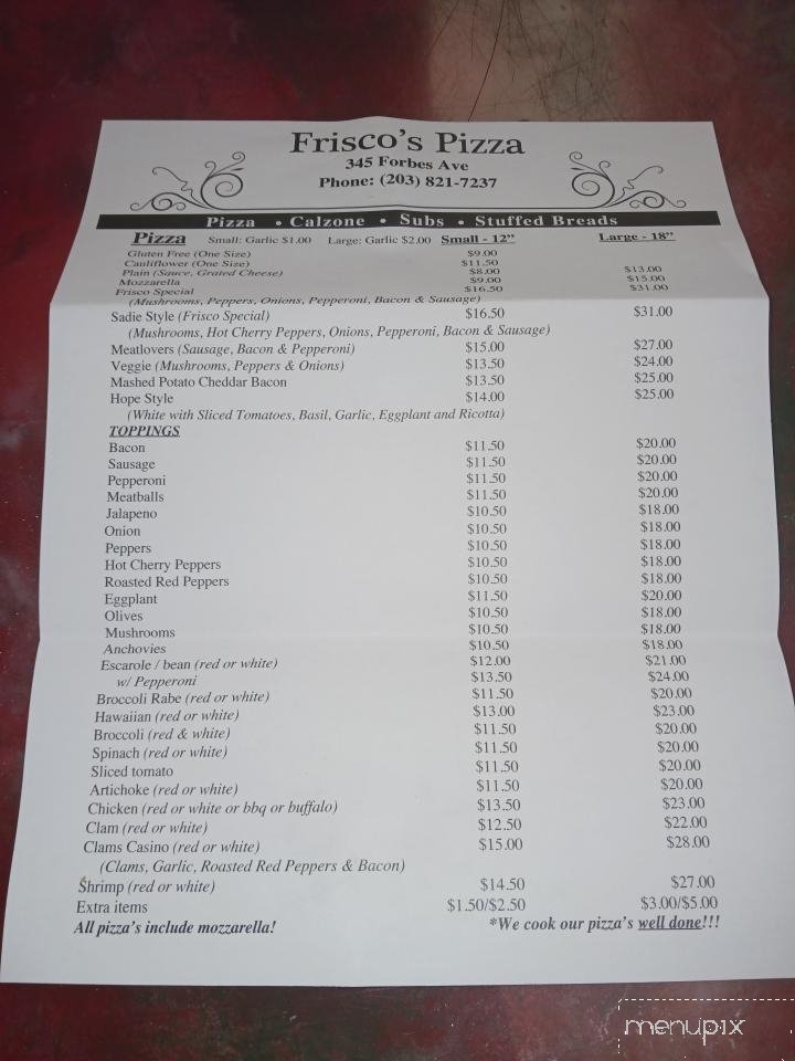 Menu page 6