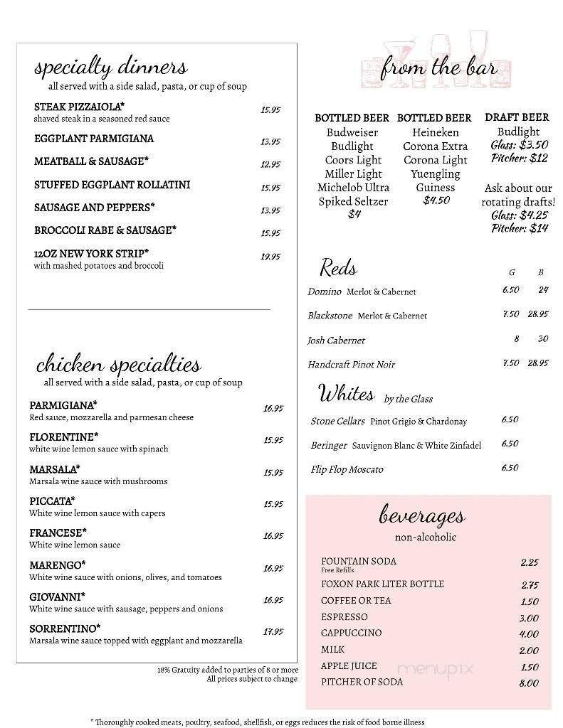 Menu page 3