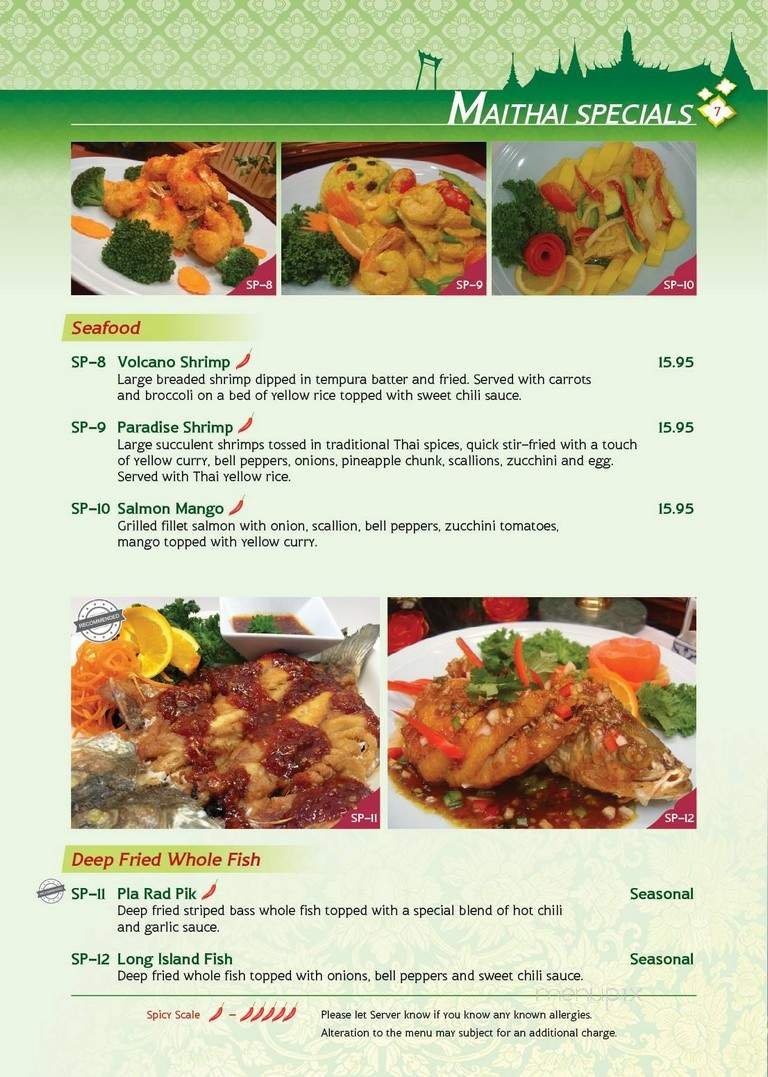 Menu page 8