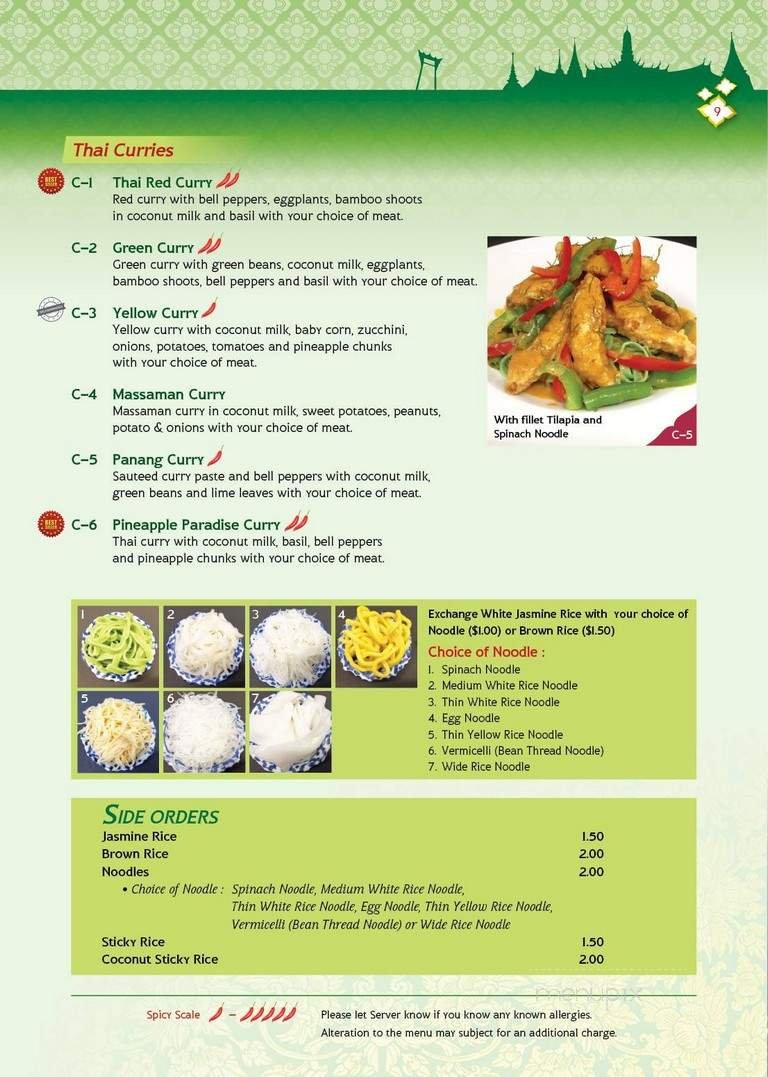 Menu page 10