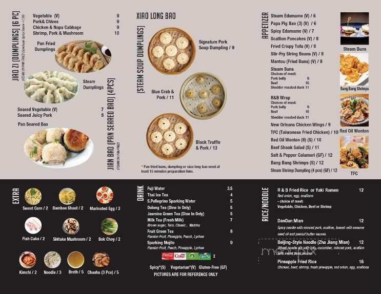 Menu page 1