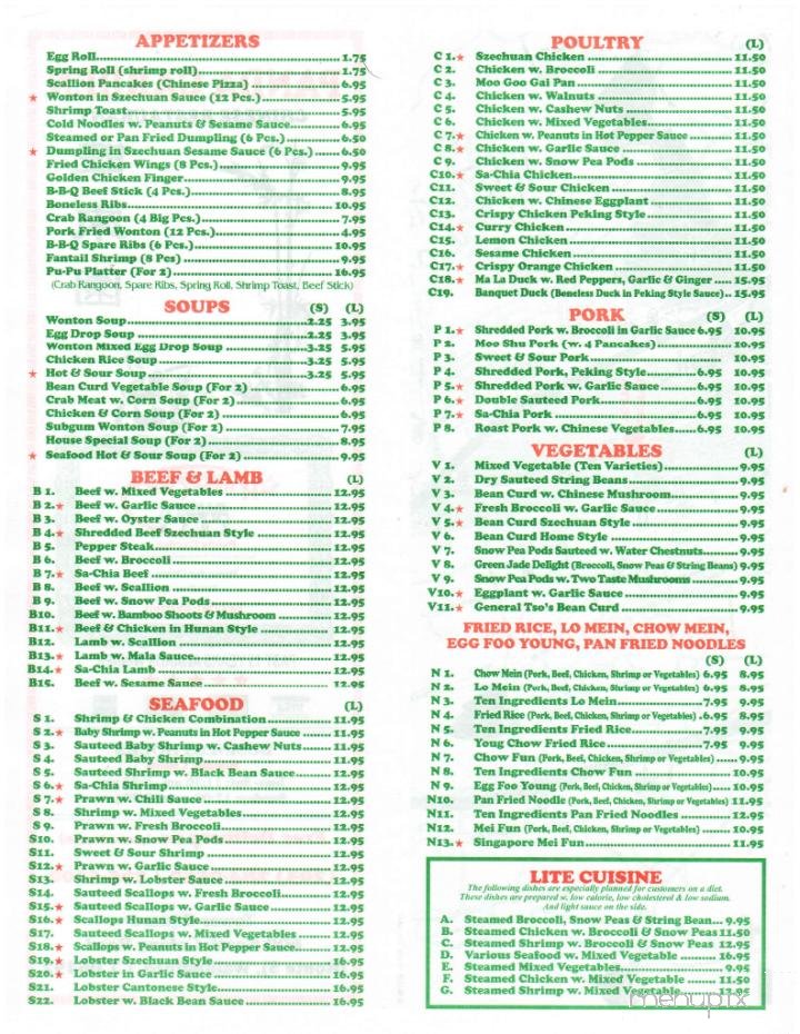 Menu page 6
