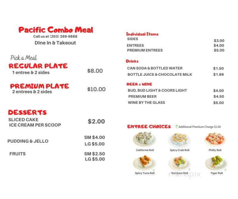 Menu page 3