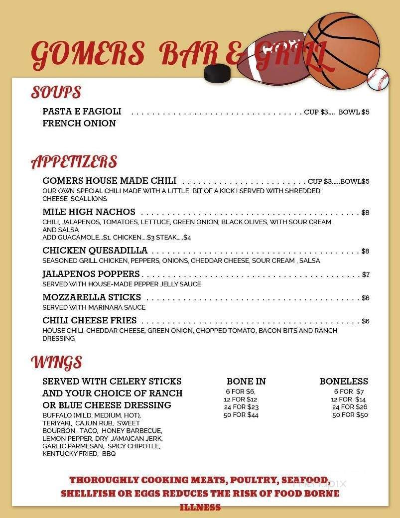 Menu page 3
