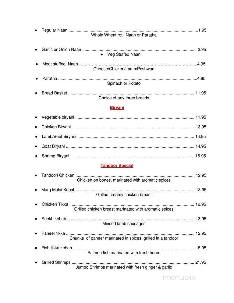 Menu page 2