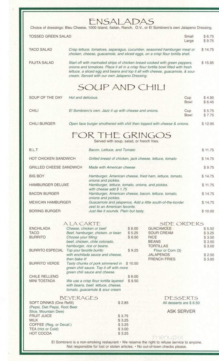 Menu page 2